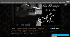 Desktop Screenshot of laboutiquedescolliersdemuse.com